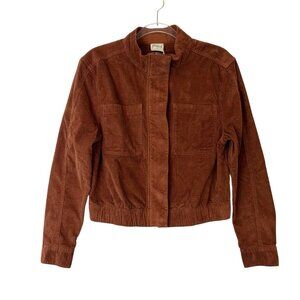 NEW Pact Corduroy Jacket Women's Size Medium Brown Organic Sustainable Fall